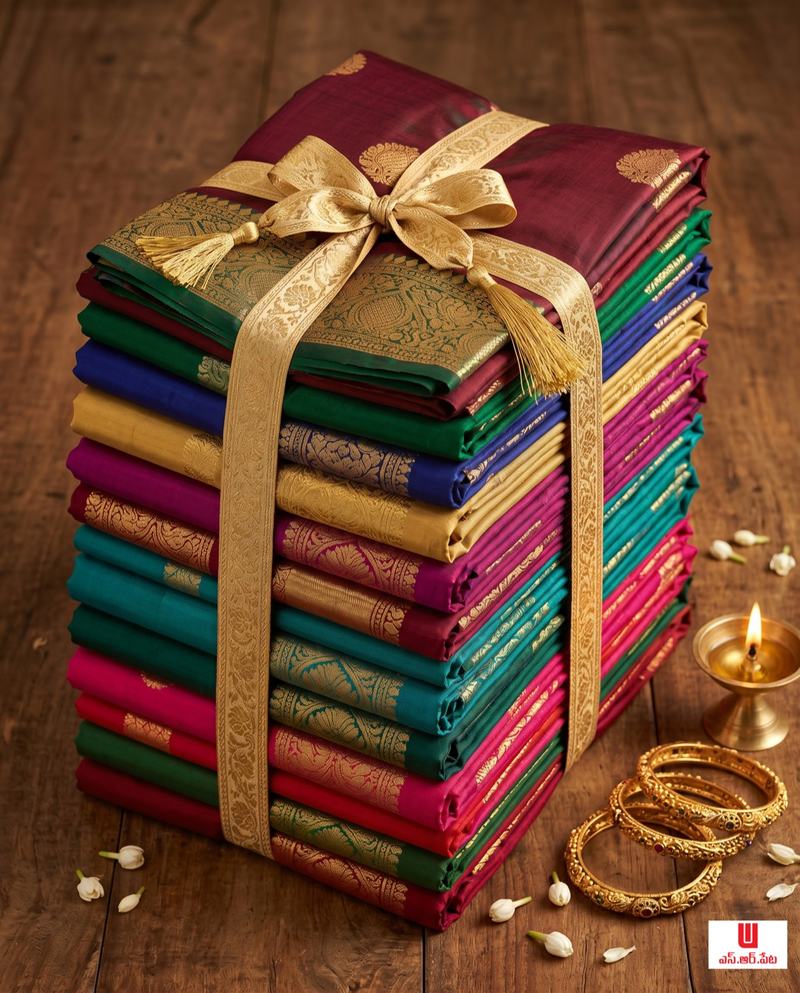 Pettubadi and gifting — Telugu wedding clothing at S.R.PETA, Narsipatnam
